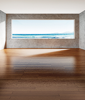 Fassade mit einem sehr großen Fenster, 50% Glasanteil Fassade mit einem sehr großen Fenster, 50% Glasanteil