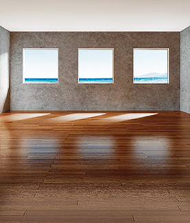 Fassade mit einigen normalen Fenstern, 30% Glasanteil